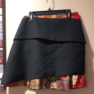 Magyann Italian Layered chic shirt mini skirt